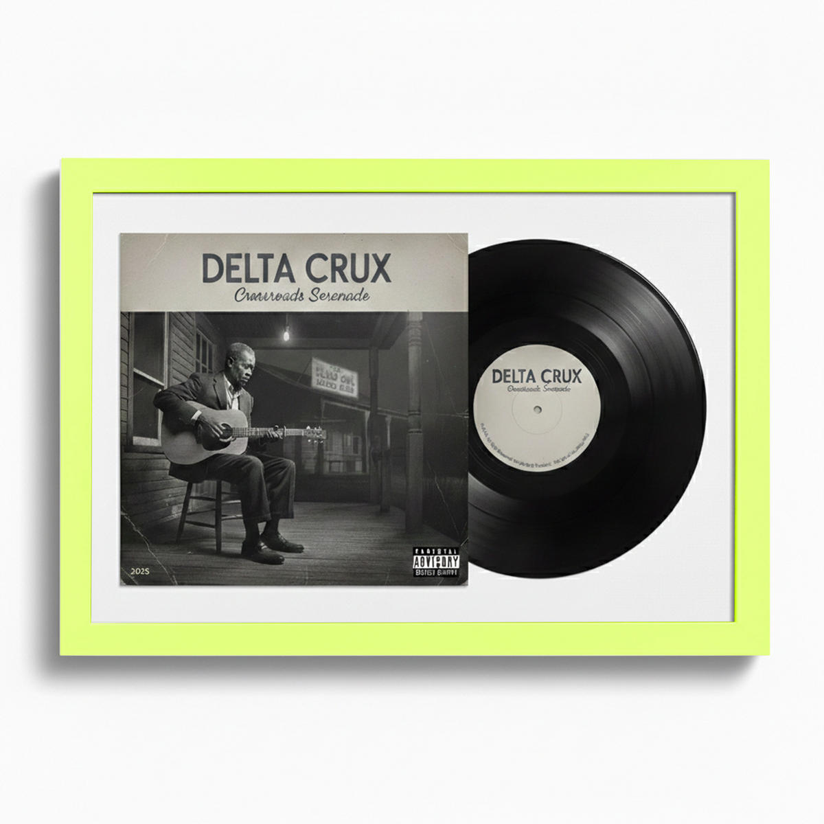 SCHALLPLATTEN BILDERRAHMEN 40/60 2er Set - Grün, Holz (60/40cm) - K-Möbel