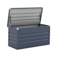 GARTENBOX Store Grau - Grau, Holz (165/60/69cm) - Habitat Garten