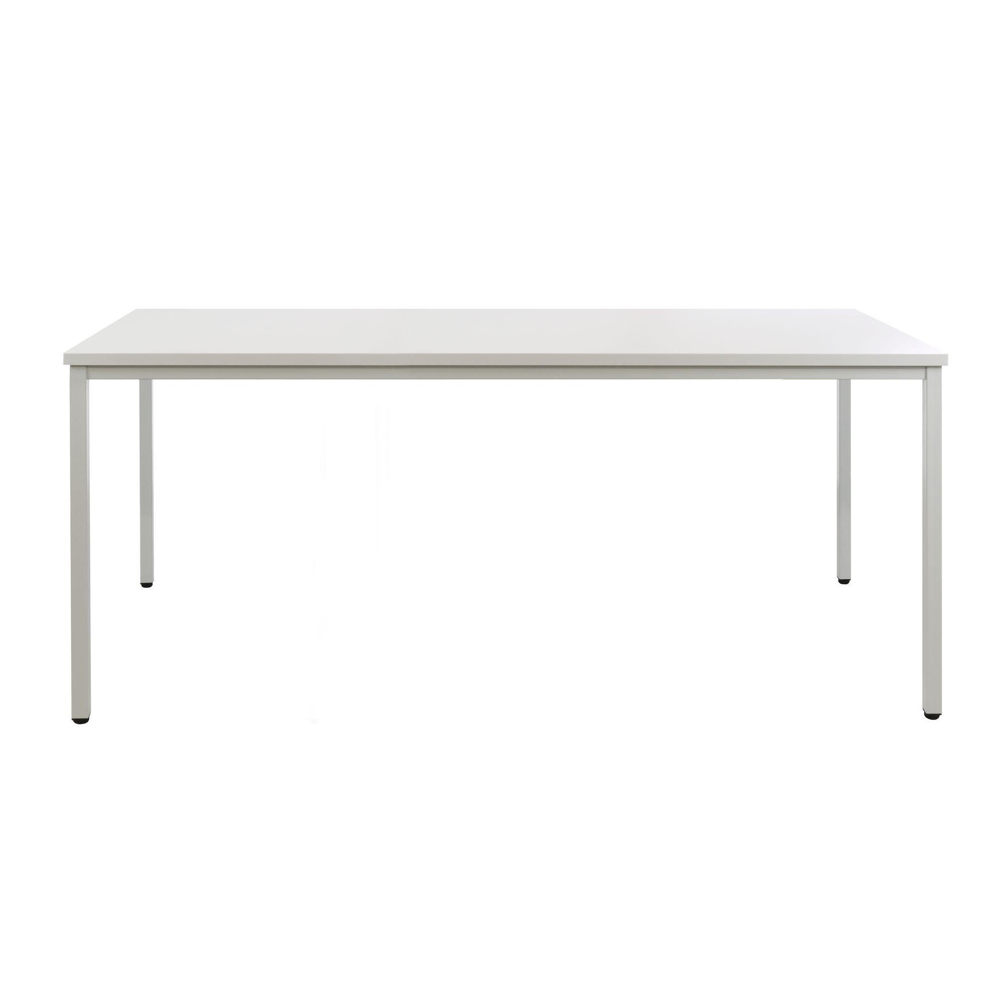 BÜROTISCH Arctic Wolf Rechteckig 75x80x200cm Lichtgrau - Grau, Holz/Kunststoff (200/80/75cm) - PROREGAL