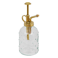 GLASZERSTÄUBER Floral 330 ml - Goldfarben, Glas (7.8/20/7.8cm) - Atmosphera Createur d´interieur