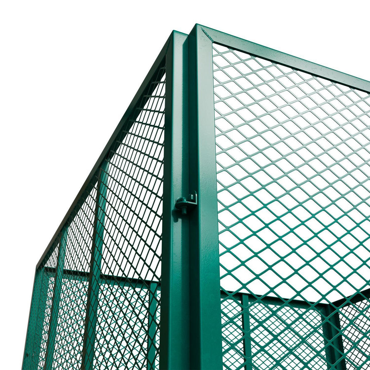 KOMPOSTER Metall dunkelgrün 800L - Grün, Metall (100/80/100cm) - Juskys