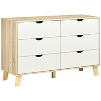 KOMMODE Beige und Holzoptik 120/40/76 cm - Eichefarben, Holzwerkstoff (120/76/40cm) - PANGIVO