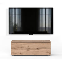 LOWBOARD Barvo 100 Eiche Wotan 100/36,5/32 cm – hängend oder stehend - Braun, Holzwerkstoff/Kunststoff (100/36.5/32cm) - AX Living