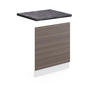 FRONTBLENDE R-Line Grau 60 cm, AP Anthrazit - Weiß/Braun, Holzwerkstoff (60/57.2/1.6cm) - Vicco