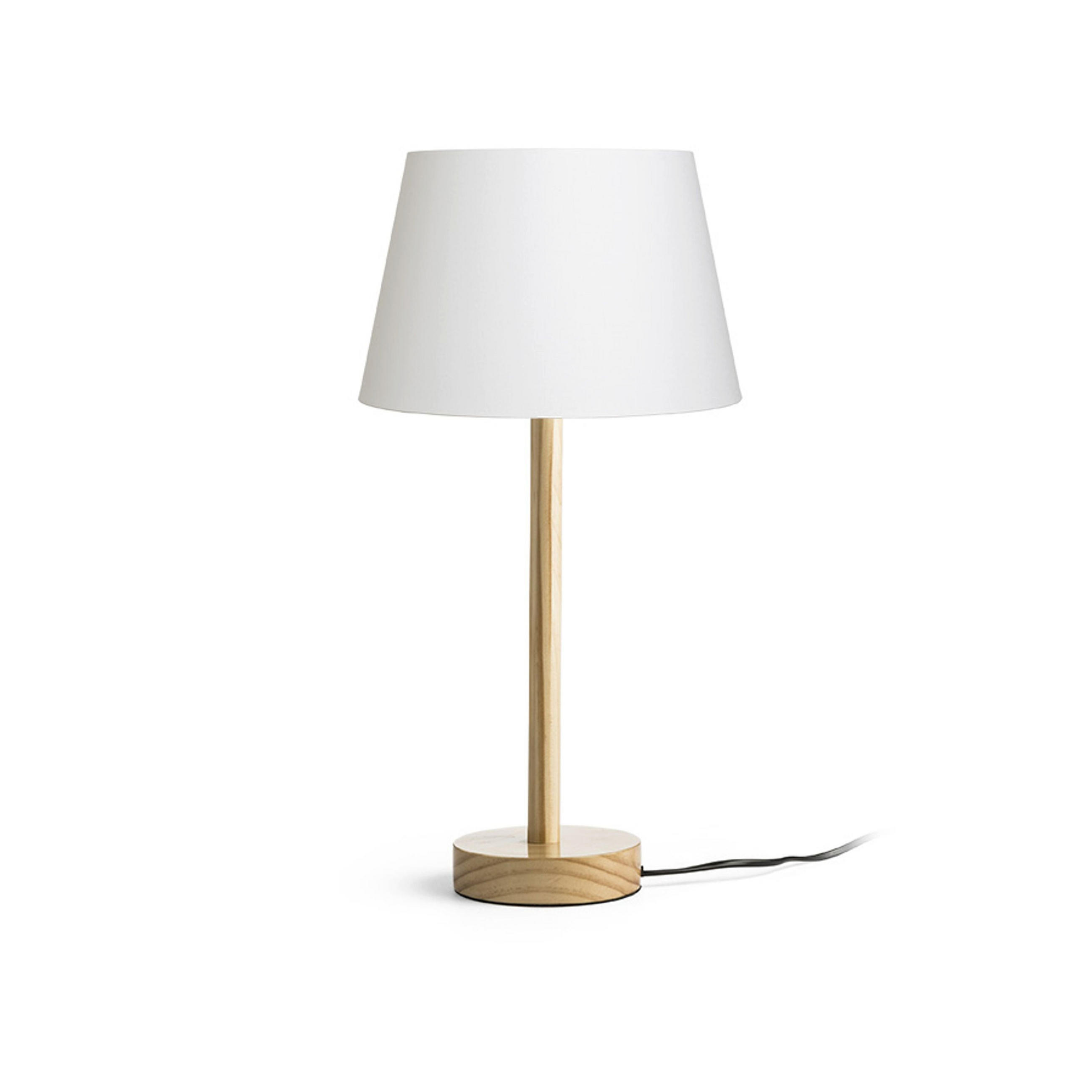 TISCHLEUCHTE MAUI/ALVIS 24 Weiß Holz 11 W - Weiß, Holz (24/24/47cm) - Rendl