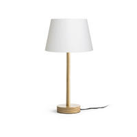 TISCHLEUCHTE MAUI/ALVIS 24 Weiß Holz 11 W - Weiß, Holz (24/24/47cm) - Rendl