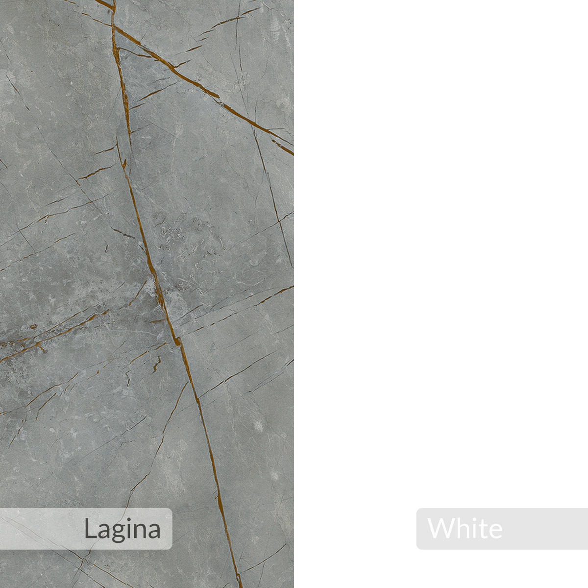 BEISTELLTISCH Lazena Weiß, Goldmarmor-Effekt 60/22/55,4 cm - Creme, Holzwerkstoff (22/60/55.4cm) - Decortie