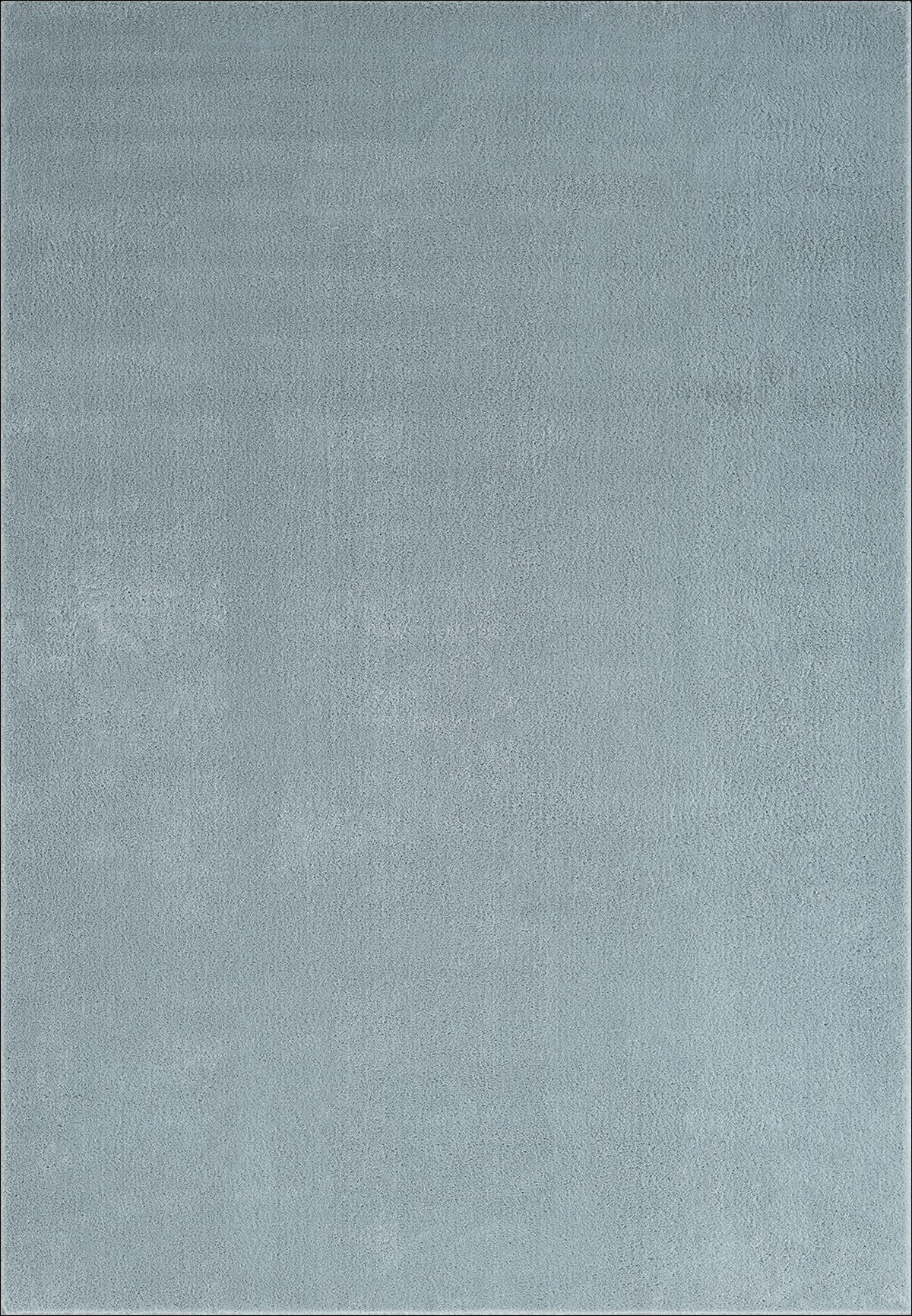 HOCHFLORTEPPICH Antirutsch Uni ALDAN Polyester Blau 240 x 340 cm - Blau, Textil (240/340cm) - KADIMA DESIGN