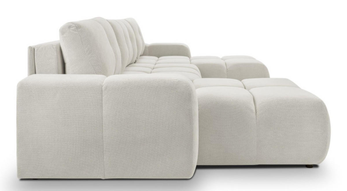 ECKSOFA Ecru SOHI Mit Schlaffunktion - Ecru, Textil (359/177cm) - Sepro Meble