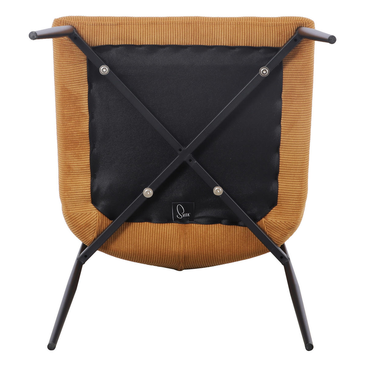ESSZIMMERSTÜHLE 2er Set FREDDIE Senfgelb - Gelb, Textil (48/83/56cm) - SVITA