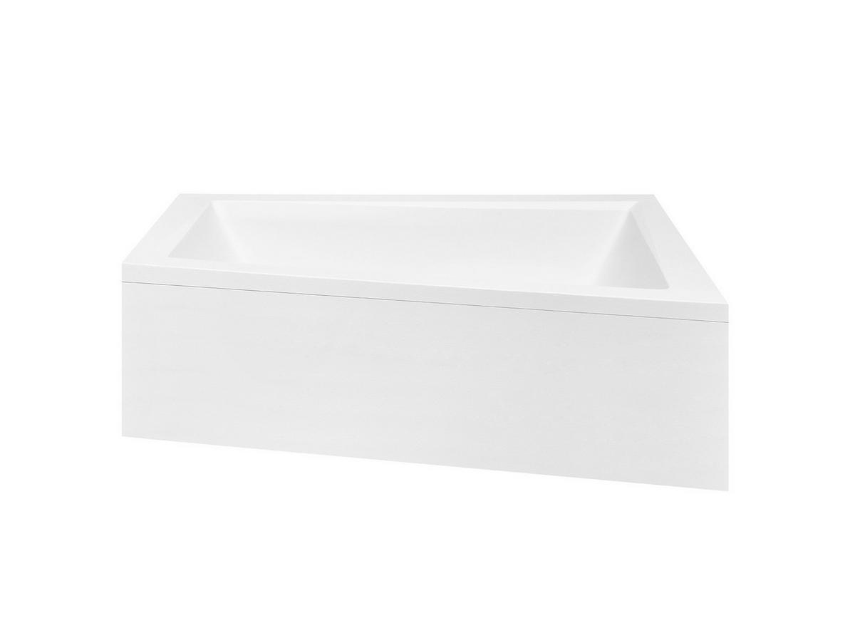 BADEWANNE Eckwanne INTIMA 160/90 Rechts mit Schürze Ablauf Füße - Weiß, Kunststoff (90/55.5/160cm) - bad land