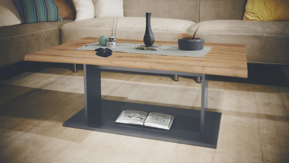 COUCHTISCH Melo Eiche Wotan - Eiche Wotan, Holzwerkstoff (67.5/102/40cm) - Vladon
