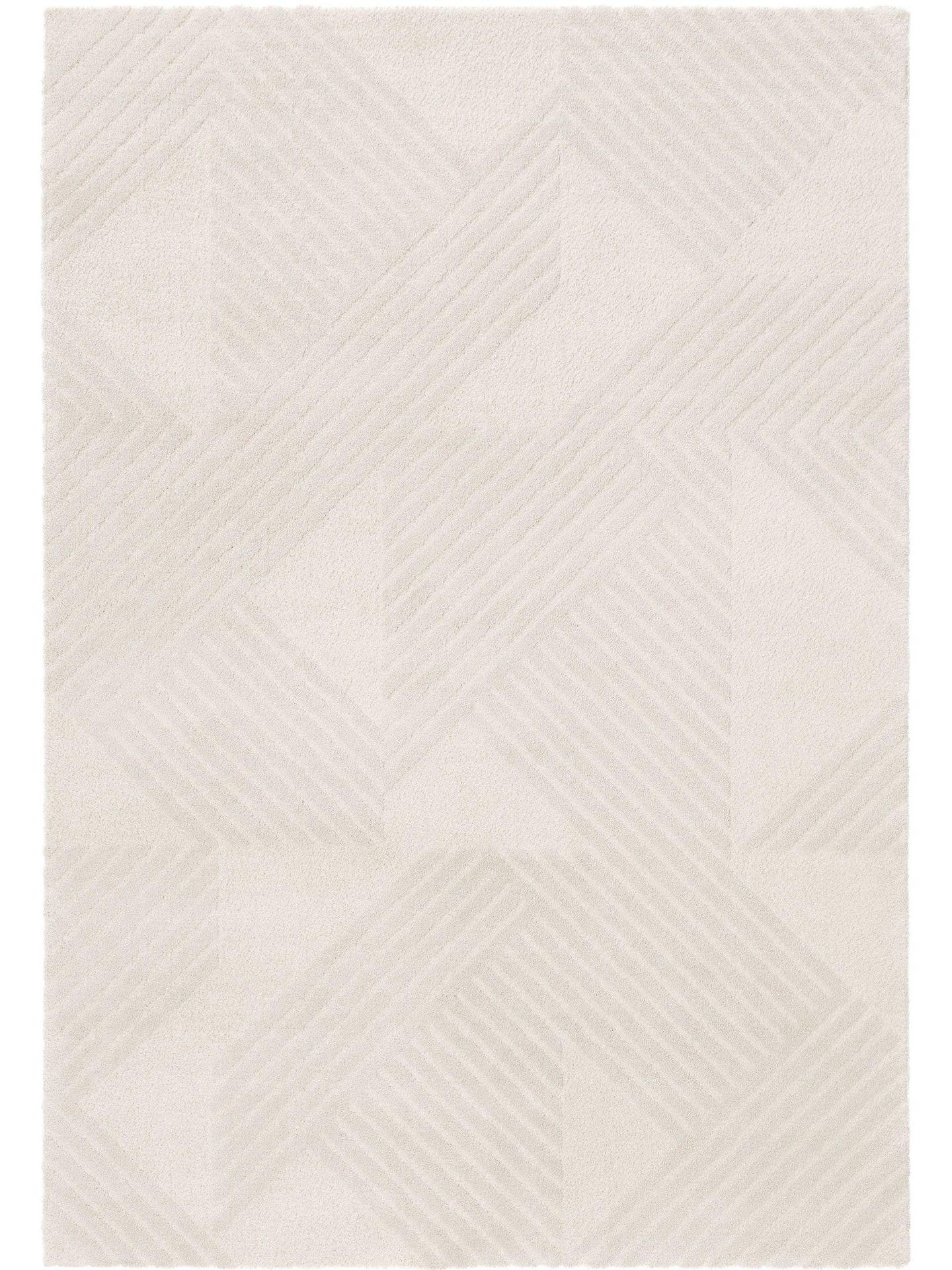 TEPPICH Tacoma Cream 160x230 cm - Beige, Kunststoff (160/1cm) - KUNSTLOFT