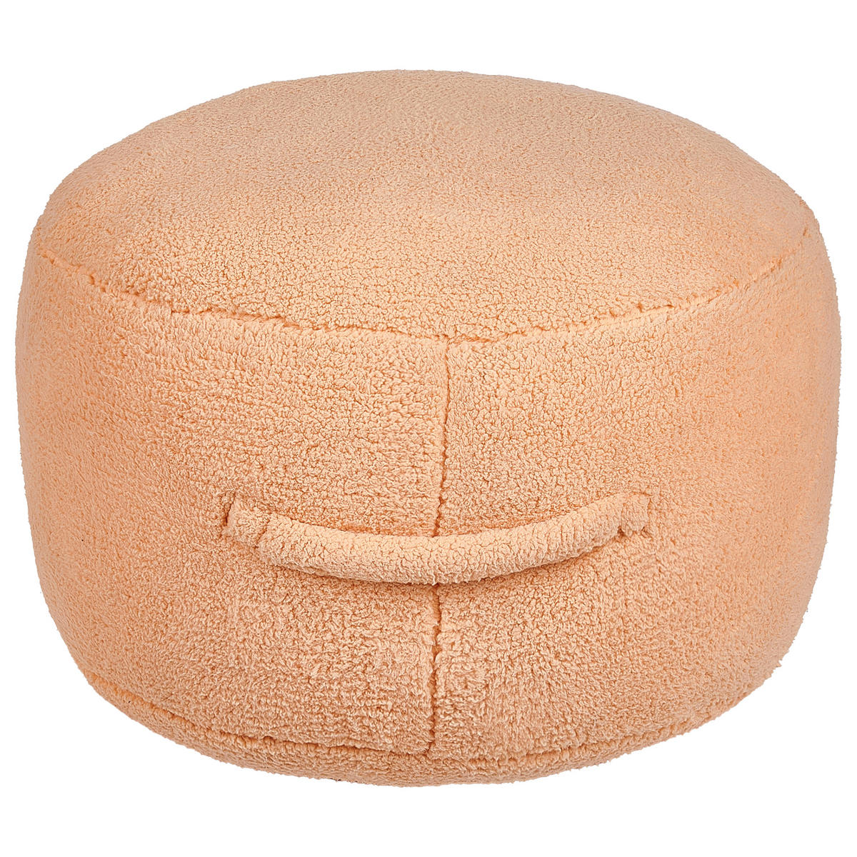 POUF Hellbeige Adlana - Orange, Textil (50/30/50cm) - Beliani
