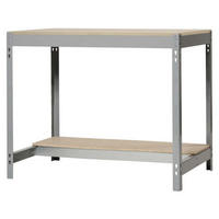 WERKBANK BUFFALO | HxBxT 84x150x76cm | Traglast 600kg | Grau - Grau, Holz (150/84/76cm) - PROREGAL