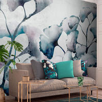 SELBSTKLEBENDE FOTOTAPETE Blau 98/70 cm - Blau/Pink, Kunststoff/Textil (98/1cm) - KUNSTLOFT