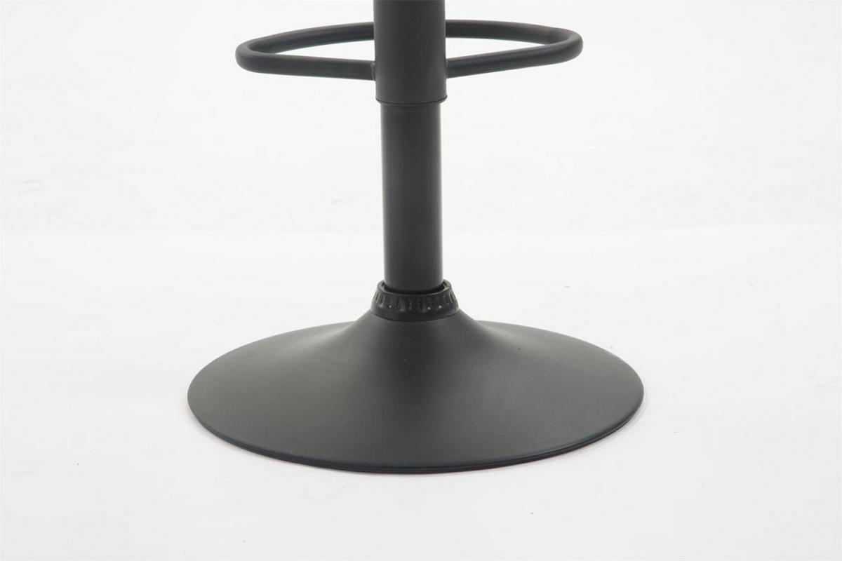 BARHOCKER Lederlook braun - Schwarz/Braun, Textil/Metall (51/89/52cm) - CLP
