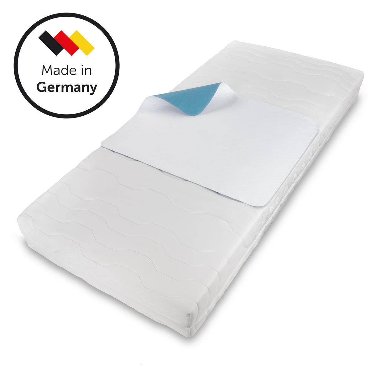 INKONTINENZUNTERLAGE 2er Set wasserdicht 75/90 cm - Weiß, Textil (75/90cm) - Blumtal