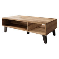 COUCHTISCH Nord - Eiche Wotan/Schwarz, Holzwerkstoff/Kunststoff (60/110/32cm) - MIRJAN24