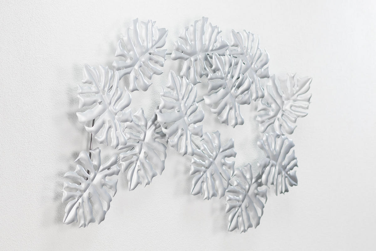 WANDDEKO Silber 93/60 cm - Silberfarben, Metall (1.7/60/6cm) - KUNSTLOFT