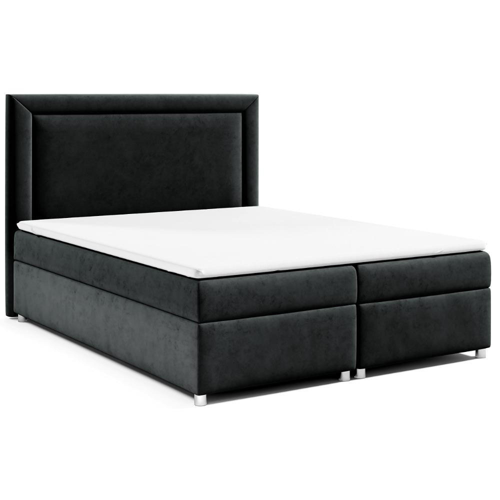 BOXBETT mit Bettkasten Trinity K-3 Bonellfederkern - Schwarz, Holz/Holzwerkstoff (140/200cm) - Best For Home