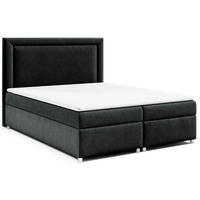 BOXBETT mit Bettkasten Trinity K-3 Bonellfederkern - Schwarz, Holz/Holzwerkstoff (140/200cm) - Best For Home