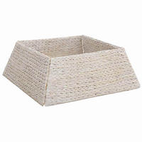 WEIHNACHTSBAUMKRAGEN 70/70/28 cm Weiß Wasserhyazinthe - Weiß, Naturmaterialien (70/28/70cm) - vidaXL