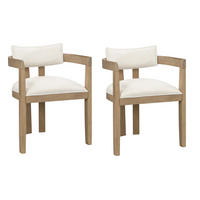 ESSZIMMERSTÜHLE 2er Holz Leinen modern Naturfarbe - Naturfarben, Naturmaterialien (60.5/78.5/57.5cm) - FLIEKS