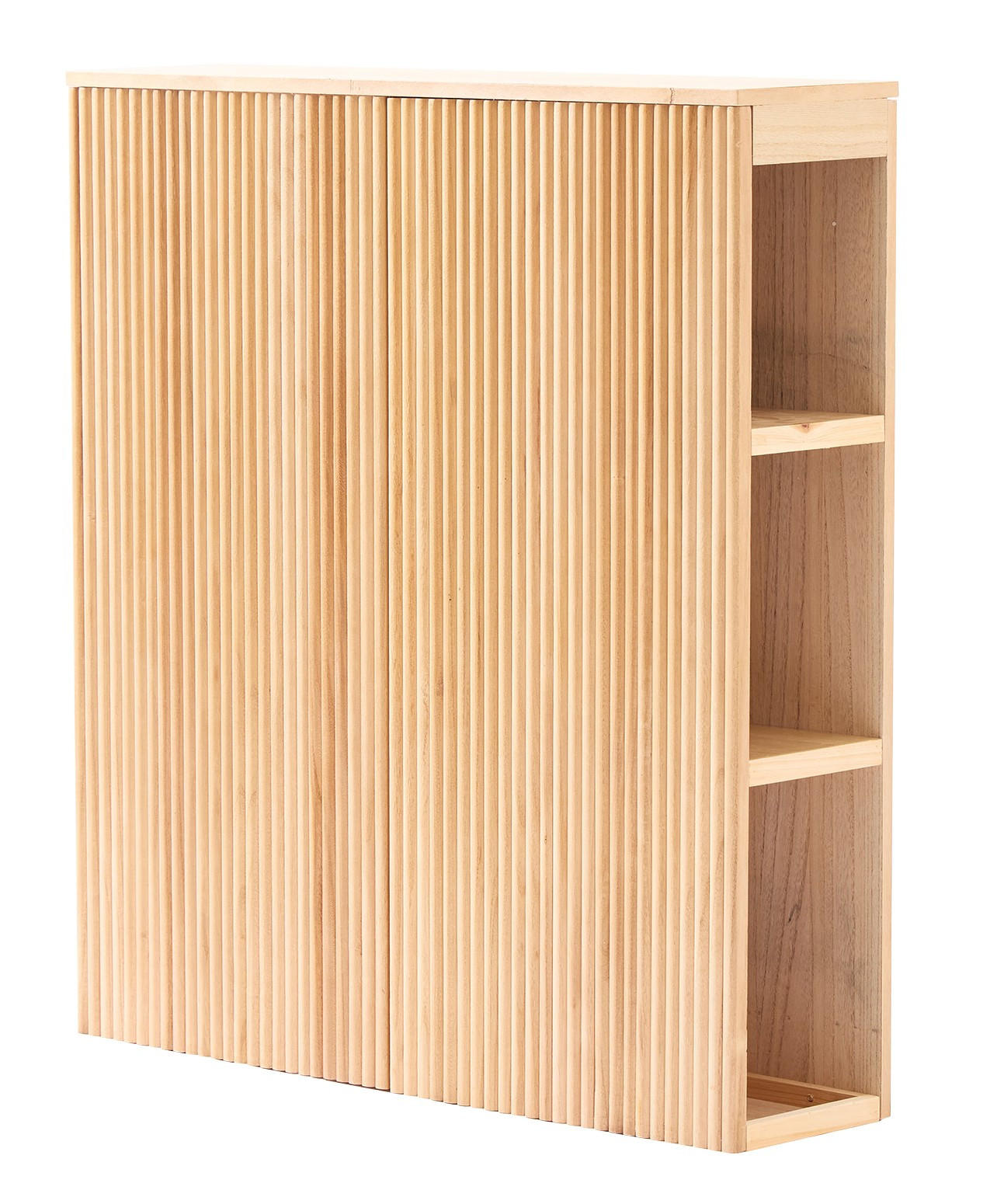 BETTKOPFTEIL Rechteckig 90 cm Holz - Braun, Holz (90/100/24cm) - Nordlys