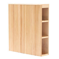 BETTKOPFTEIL Rechteckig 90 cm Holz - Braun, Holz (90/100/24cm) - Nordlys
