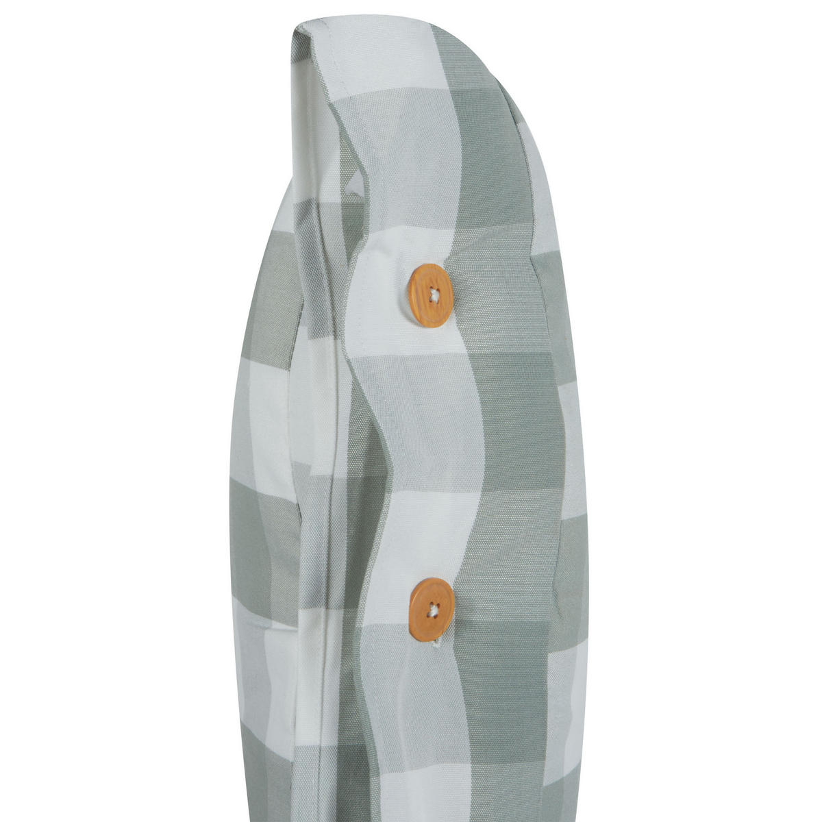 DEKOKISSEN Mintgrün 45/45 cm Tamnine - Weiß/Mintgrün, Textil (45/45cm) - Beliani