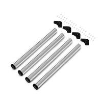 TISCHBEINE, Durchmesser 60mm, H 710mm, Stahl, Verchromt 4er-set - Chromfarben, Metall (14.2/73/14.2cm) - EMUCA