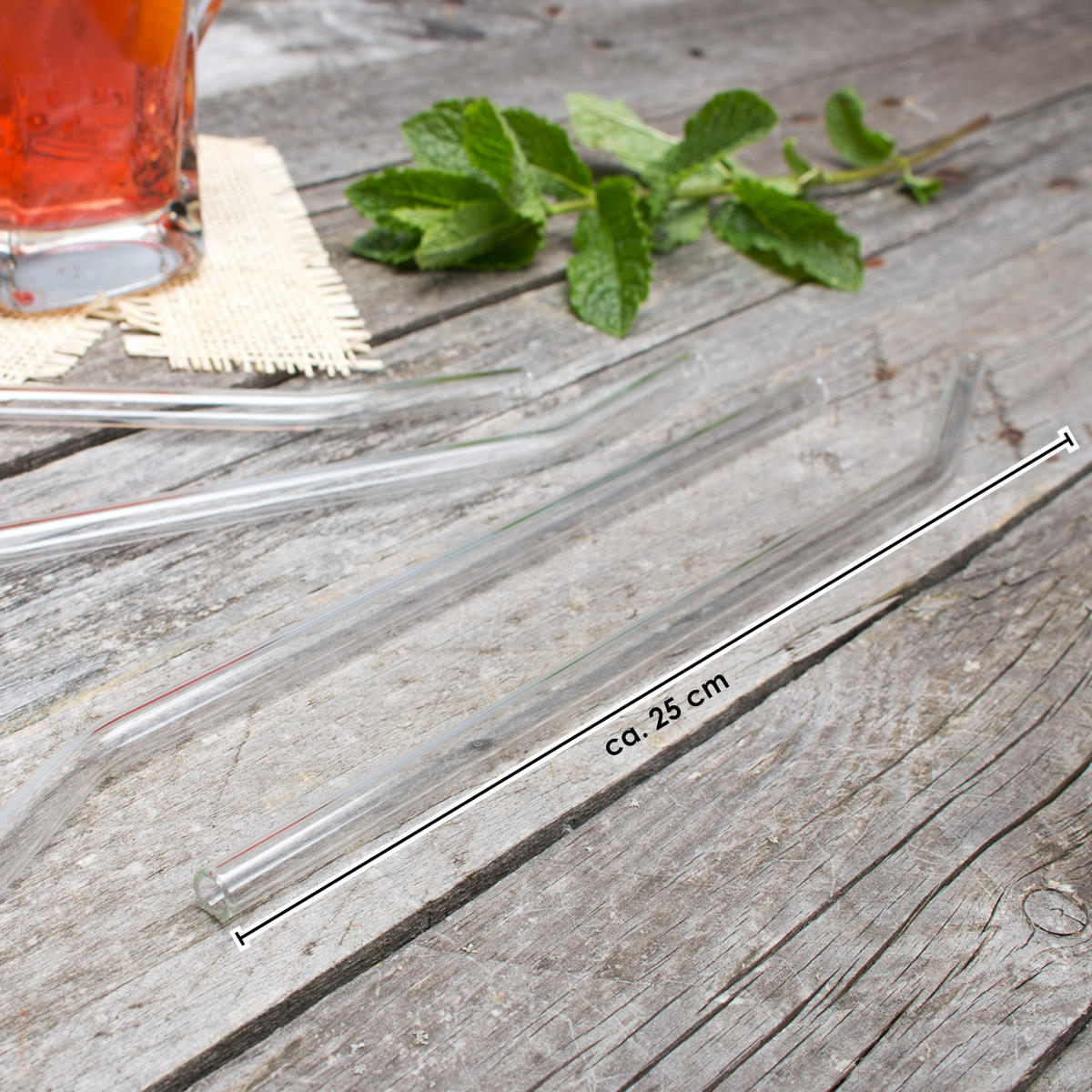 GLAS-TRINKHALME, transparent - Transparent, Glas (0.8/25cm) - bremermann