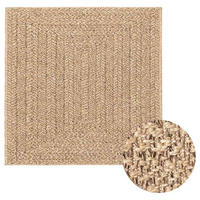 TEPPICH Zizur 240/240 Cm Jute-Optik Indoor Und Outdoor - Braun, Kunststoff (240/240cm) - vidaXL
