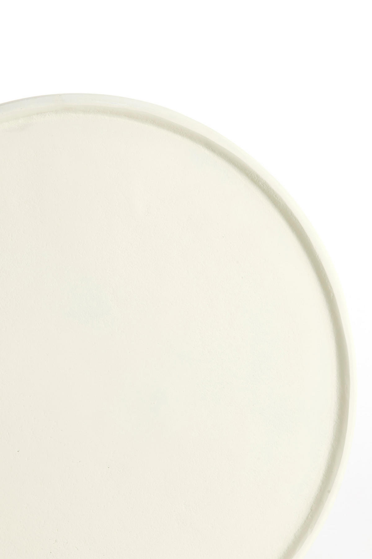 BEISTELLTISCH Babina Weiß Ø36/47 cm - Weiß, Metall (36/36/47cm) - Light & Living