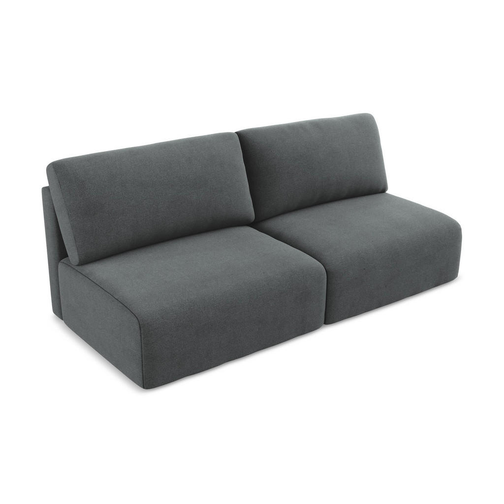 Thumbnail - Makamii 3-Sitzer, Grau, Textil, Füllung: Schaumstoff, 216x79x102 cm, Made in EU, Wohnzimmer, Sofas & Couches, Schlafsofa...