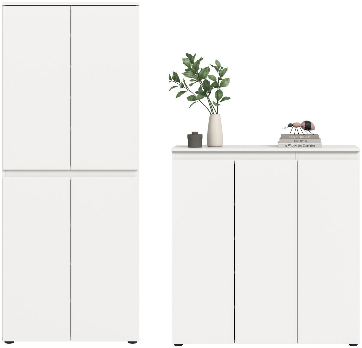 UNIVERSALSCHRANK Scarpa weiß 140/175/37 cm - Weiß, Holzwerkstoff (140/175/37cm) - Xonox