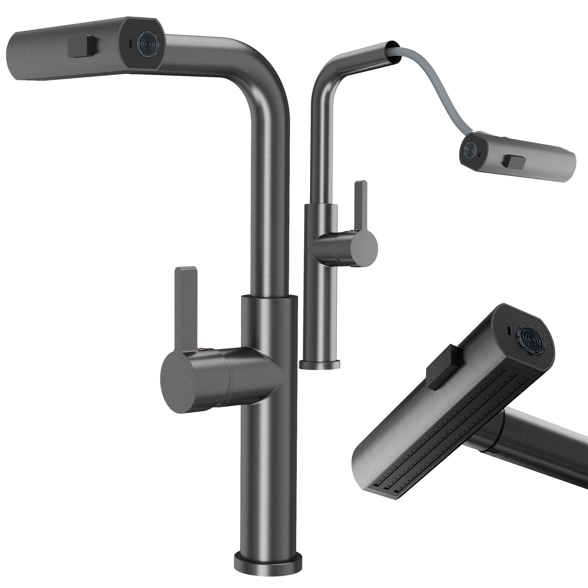 KÜCHENBATTERIE Giro - Grau, Metall (17/39/35cm) - Granitan