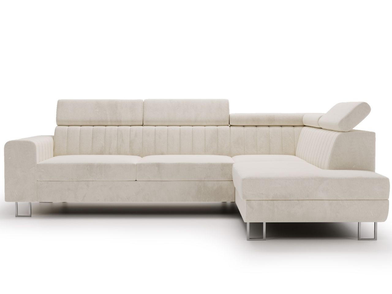 ECKSOFA Berona Beige Rechts - Beige, Holz/Textil (255/190cm) - Graingold