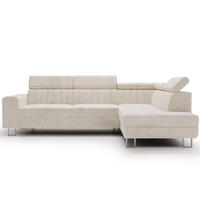 ECKSOFA Berona Beige Rechts - Beige, Holz/Textil (255/190cm) - Graingold