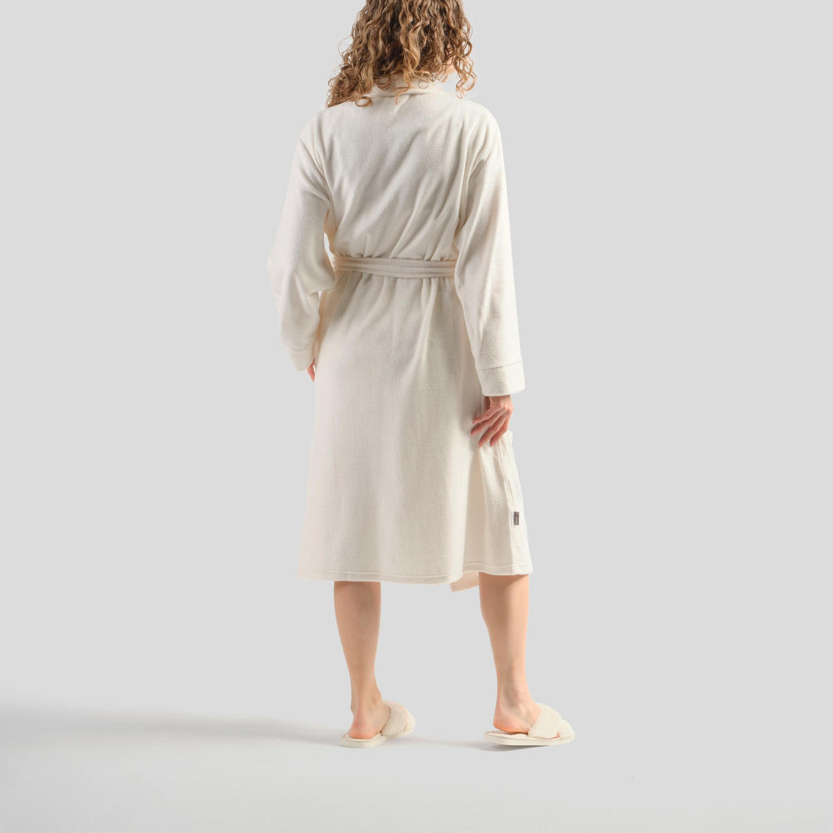 BADEMANTEL MIT BAUMWOLLE Polina - Ecru, Textil (Einheitsgrößenull) - home&you