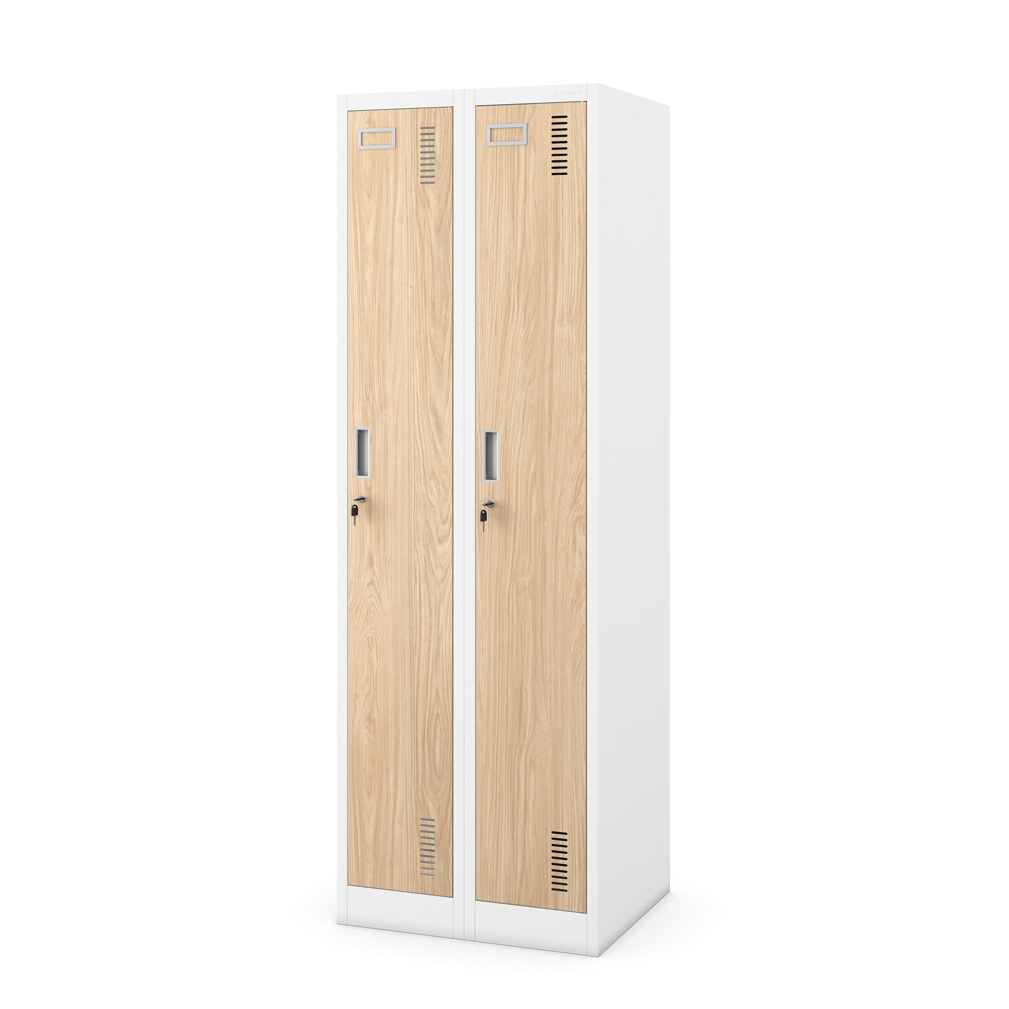 ZWEIFACH-PUTZSCHRANK KACPER II 180x60x50 cm - Weiß/Sonoma Eiche, Metall (60/180/50cm) - Jan Nowak