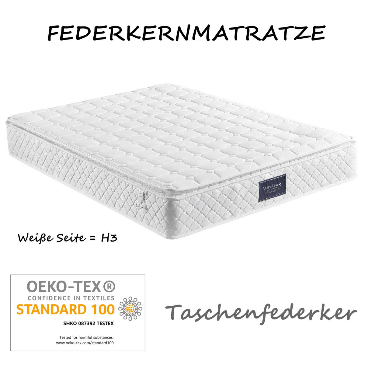 POLSTERBETT 140/200 cm mit LED-Beleuchtung, 4 Schubladen, verstellbarem Kopfteil und Matratze, Grau - Grau, Textil (140/200cm) - Redom