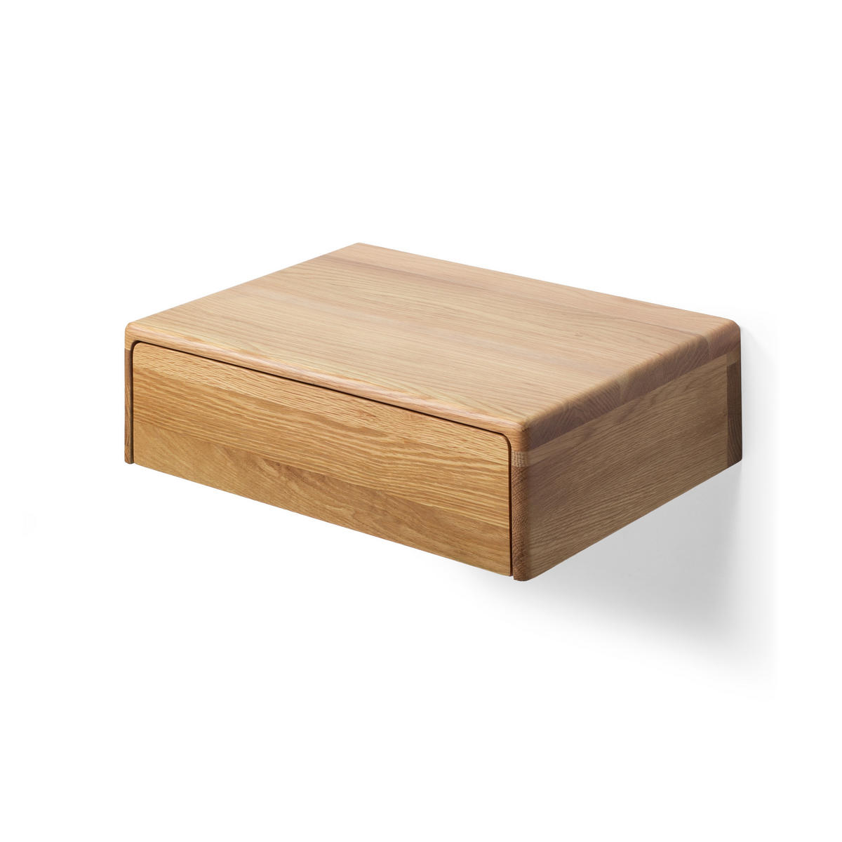 NACHTTISCH Frank, Eiche, 30/40/12 cm - Beige, Holz (40/12/30cm) - WOODEK