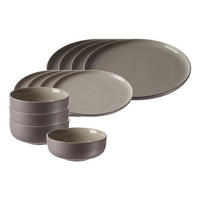 BASIC-SET Jasper Taupe 12er Set - Taupe, Keramik (1/1/1cm) - Ritzenhoff Breker