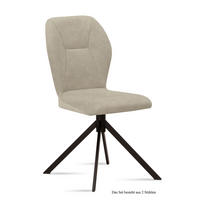 ESSZIMMERSTUHL (2er-Set) Dusca 51x92x60 Schwarz/Natur - Schwarz/Naturfarben, Kunststoff (60/92/51cm) - 58aufmkessel