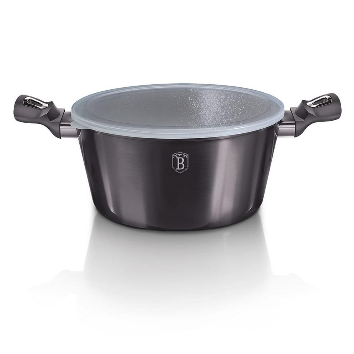 TOPF Graphit 20/20/10.4 cm BH6892 - Graphitfarben, Metall (20cm) - Berlinger Haus