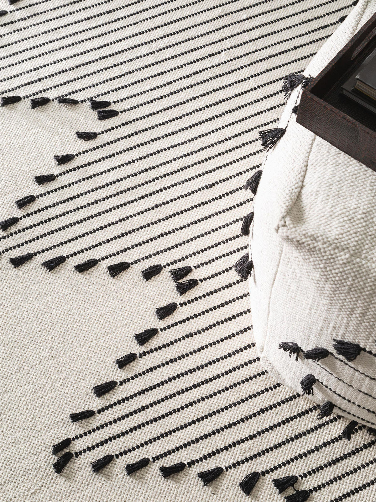 BAUMWOLLTEPPICH Bo Ivory 120x170 cm - Creme, Textil (120/170cm) - benuta Pop