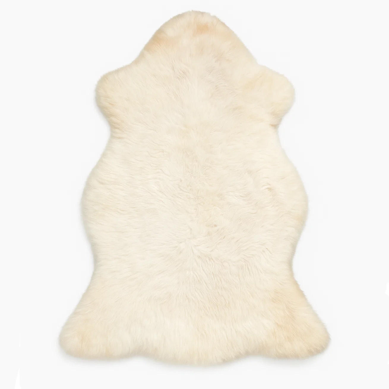 SCHAFFELL Lammfell natur meliert extra weich, ca. 110 cm, 3 Stück - Weiß/Naturfarben, Fell (60/110cm) - Provellus