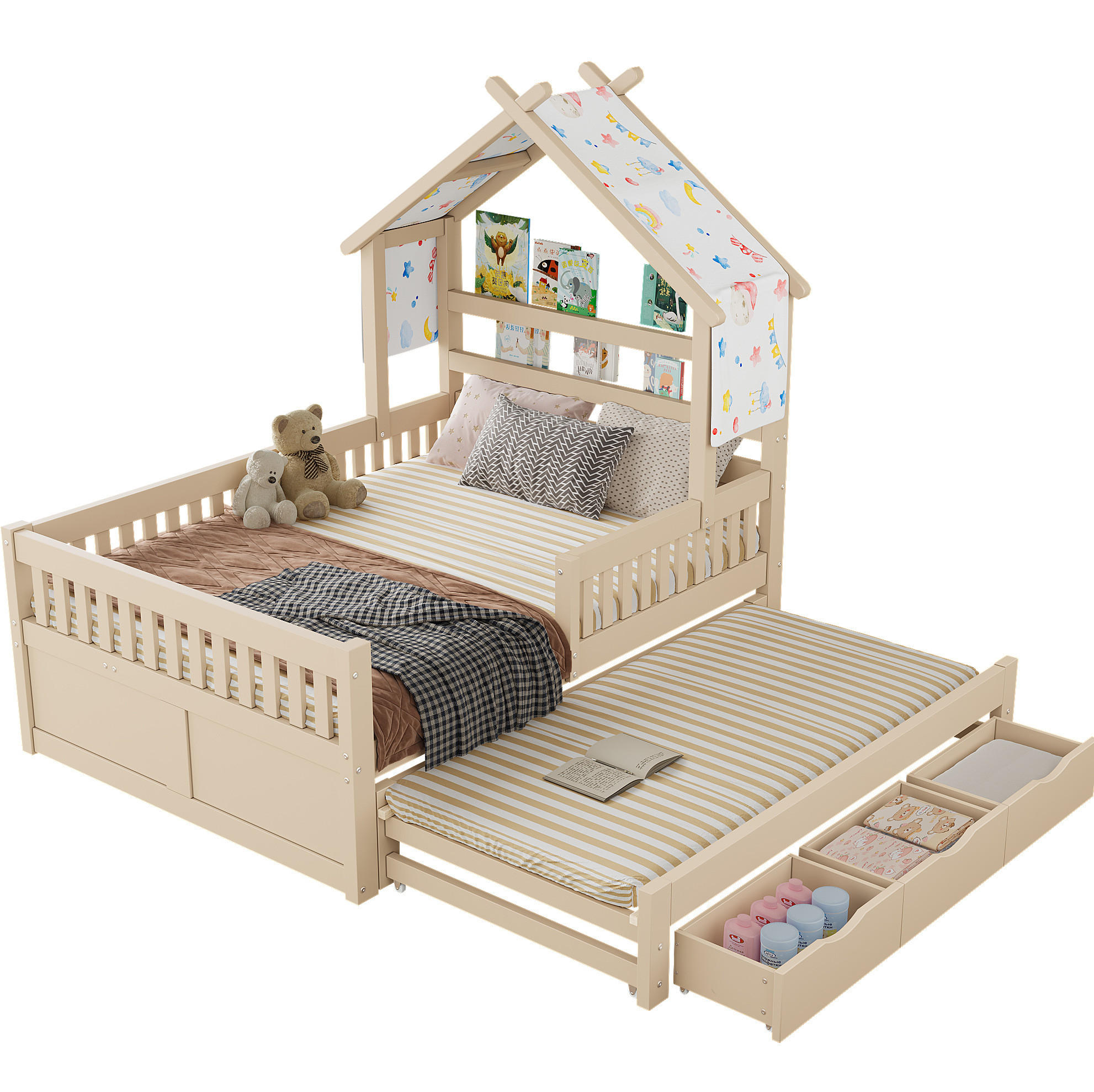 Beauniv Bett Creme 140x200 cm